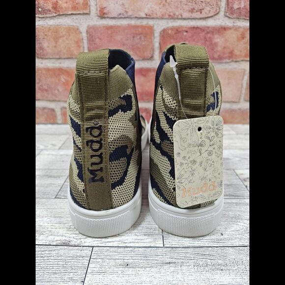 Mudd Joanne Sock Shoes Women's Size 8.5 Green Army Camo Sneakers NWT - Picture 5 of 8